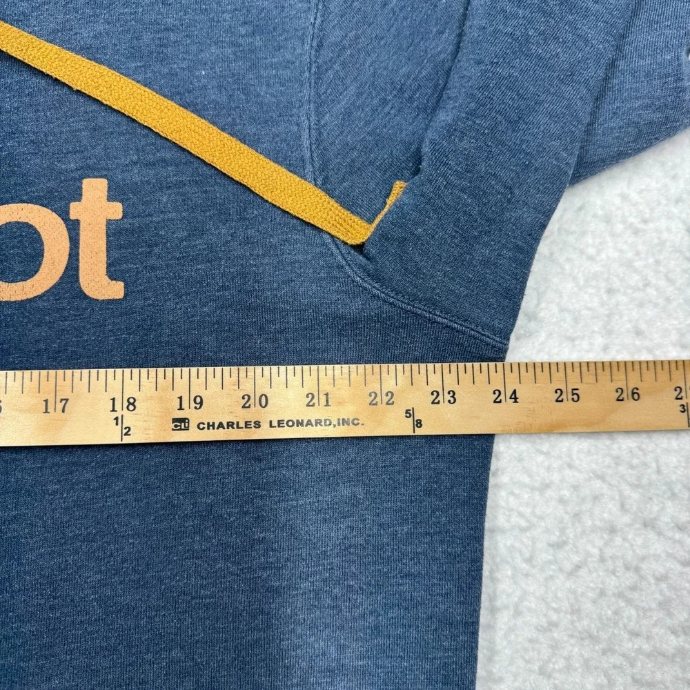 Marmot‎ Graphic Logo Hoodie Sweater Blue Men's Size Large - Picture 6 of 9